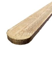 75 x 19mm Round Top Treated Fence Board Green (per metre) FSC