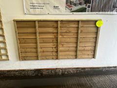 Treated feather edge Lap panel 1800mm x 900mm Green