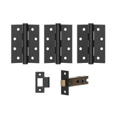 Matt Black Hinges FIRE DOOR