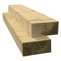 2400x200x100mm Green Softwood Railway Sleepers Pressure Treated PEFC