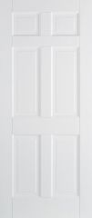6 Panel Regency door WHITE