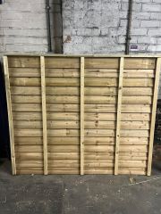 Treated feather edge Lap panel 1800mm x 1500mm Green
